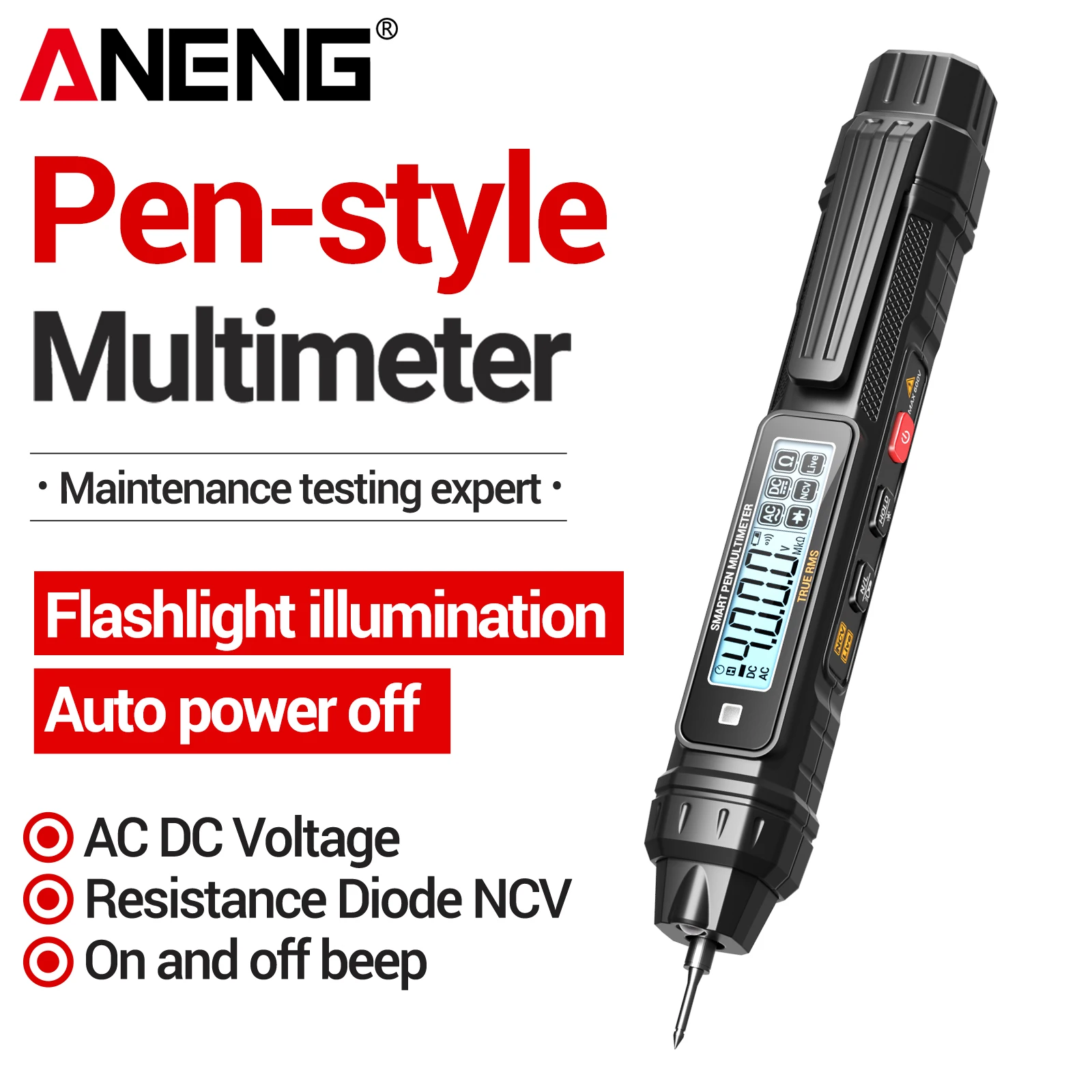 ANENG A3005 portable fully automatic intelligent recognition multifunctional high-precision electrical maintenance multimeter
ANENG A3005 portable fully automatic intelligent recognition multifunctional high-precision electrical maintenance multimeter
