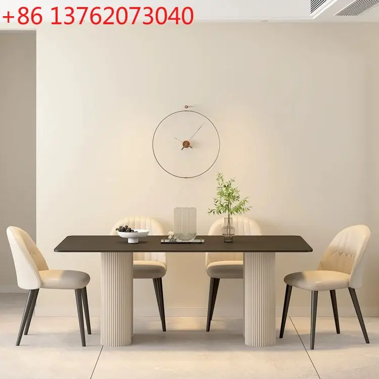 Обеденный стол из шифера, новый итальянский высококачественный современный простой бытовой небольшой прямоугольный обеденный стол
Обеденный стол из шифера, новый итальянский высококачественный современный простой бытовой небольшой прямоугольный обеденный стол