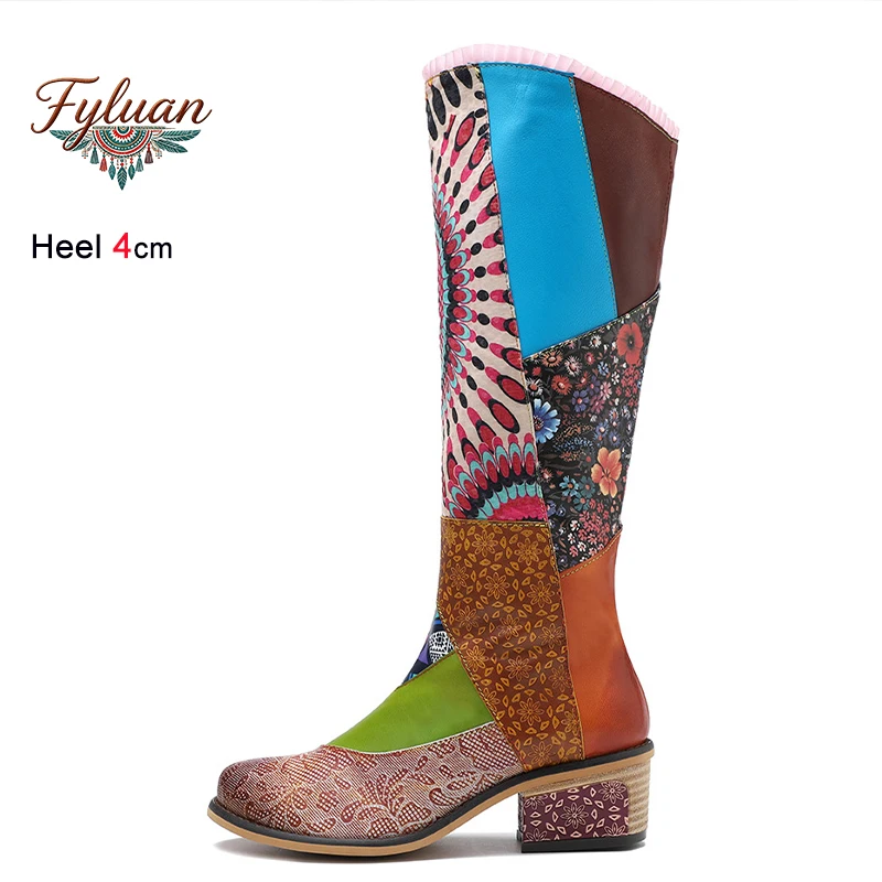 2026 Autumn Winter Ethnic Style Women's Knee High Boots Middle Heels 4cm Embossing Ladies Pumps Long Boots Casual Fashion Shoes
2026 Autumn Winter Ethnic Style Women's Knee High Boots Middle Heels 4cm Embossing Ladies Pumps Long Boots Casual Fashion Shoes