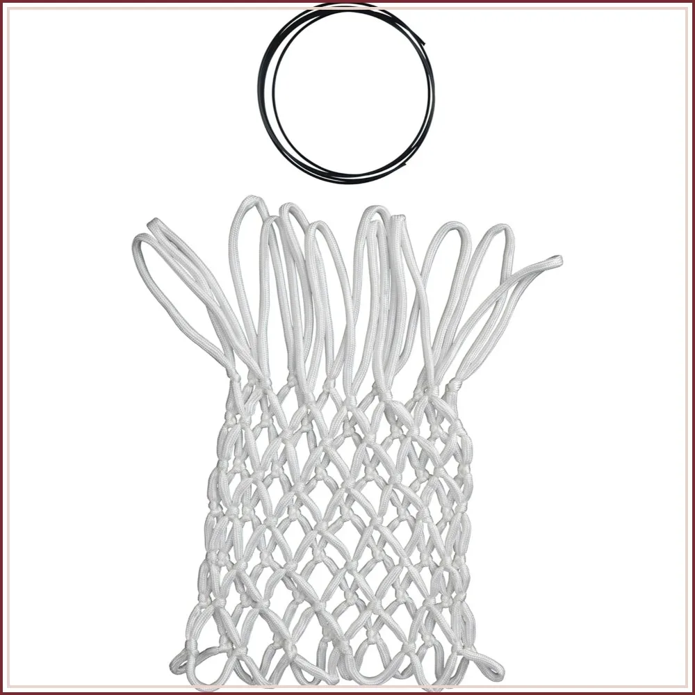 180 Basketball Rim Replacement Net and Cable, White
180 Basketball Rim Replacement Net and Cable, White