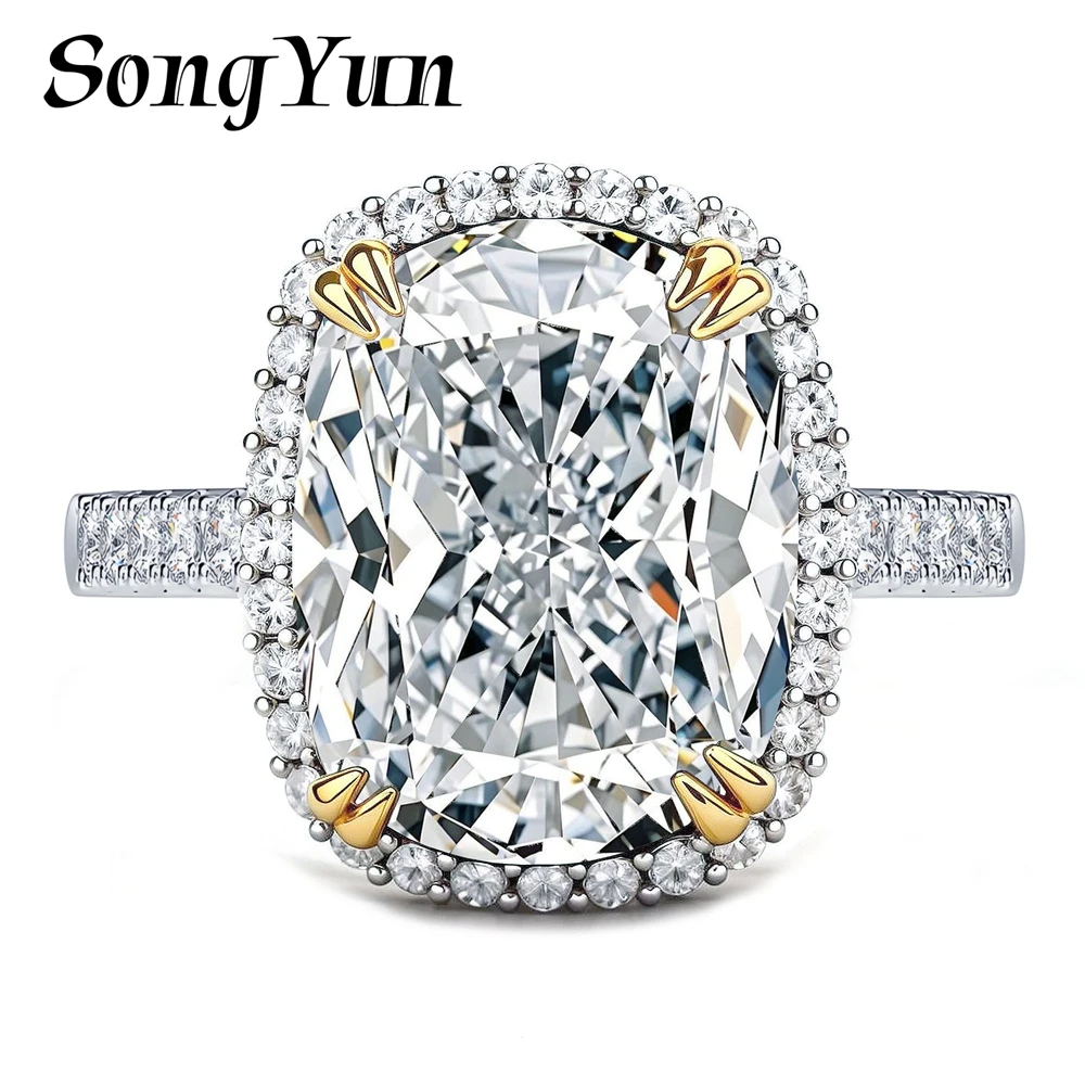 SongYun Jewelry 925 Sterling Silver Ring Moissanite D Color VVS Fine High Quality Heart Shiny Rings Diamond Accessories
SongYun Jewelry 925 Sterling Silver Ring Moissanite D Color VVS Fine High Quality Heart Shiny Rings Diamond Accessories
