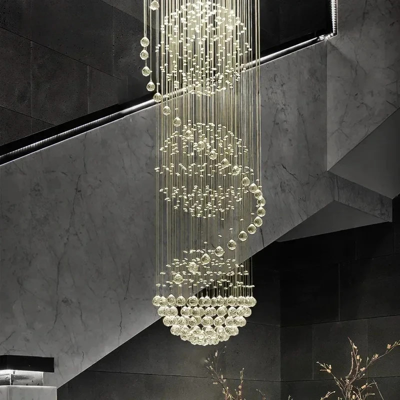 Modern Luxury Led Living Room Crystal Chandelier Creative Staircase Chandelier Bedroom Hotel Lobby Interior Decoration Lighting
Modern Luxury Led Living Room Crystal Chandelier Creative Staircase Chandelier Bedroom Hotel Lobby Interior Decoration Lighting