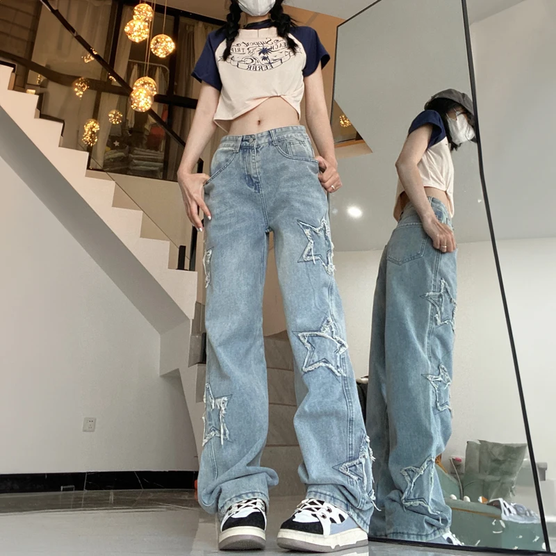 Baggy Jeans Y2k Women Korean Style 2023 Summer Straight Wide Leg Pants High Waist Woman Loose Denim Trousers 90s Vintage Clothes
Baggy Jeans Y2k Women Korean Style 2023 Summer Straight Wide Leg Pants High Waist Woman Loose Denim Trousers 90s Vintage Clothes