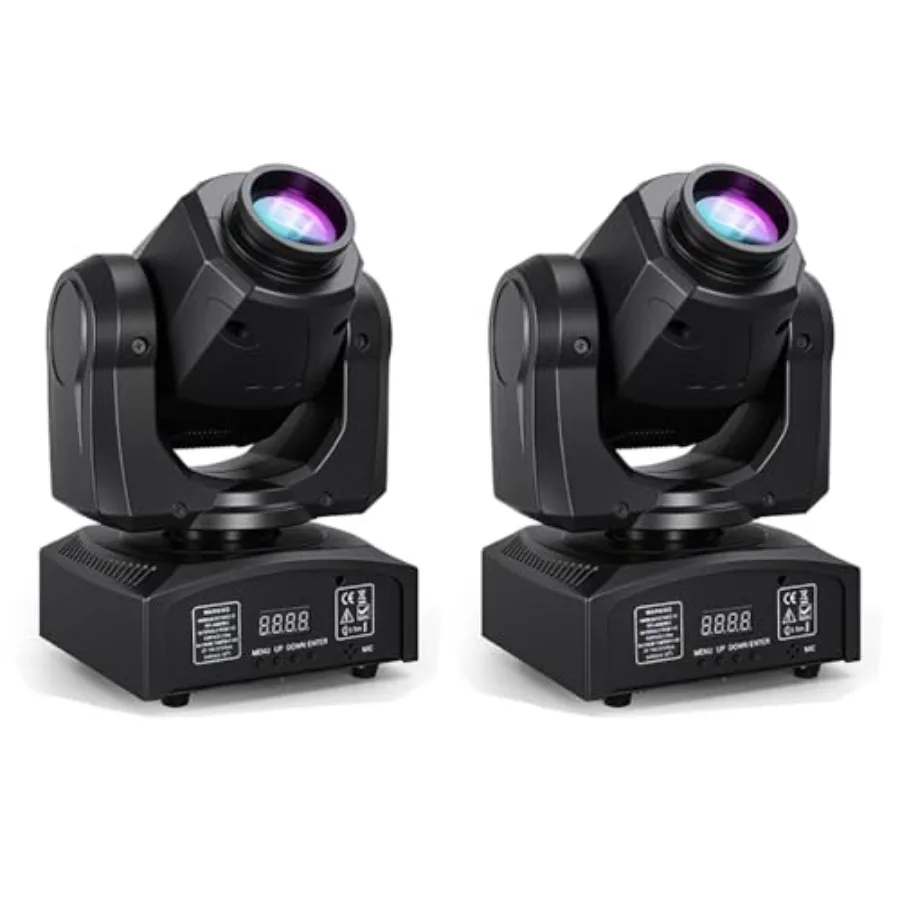 60W LED Moving Head Stage Lights with DMX512 Control - 8 Gobos and 8 Colors, Sound Activated, 540° Pan and 270° Tilt, Compact D
60W LED Moving Head Stage Lights with DMX512 Control - 8 Gobos and 8 Colors, Sound Activated, 540° Pan and 270° Tilt, Compact D
