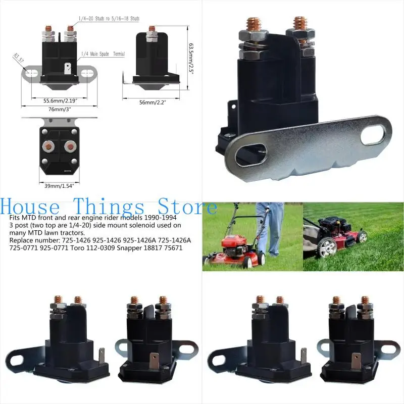 652F Portable Starter Solenoid 725-1426 Mower Start Accessories for MTD 925-1426A 725-1426A 18817 75671
652F Portable Starter Solenoid 725-1426 Mower Start Accessories for MTD 925-1426A 725-1426A 18817 75671