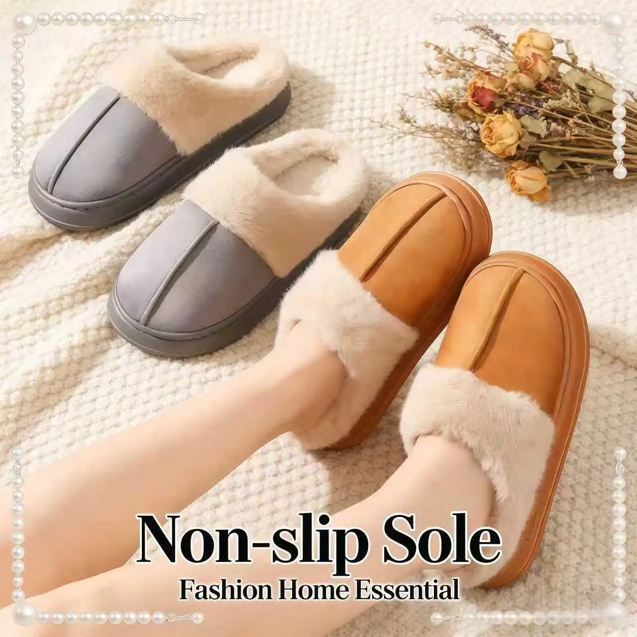 Зимние домашние модные женские плюшевые нескользящие теплые тапочки на толстой подошве, подходящие как для мужчин и женщин. Зимние домашние тапочки.
Зимние домашние модные женские плюшевые нескользящие теплые тапочки на толстой подошве, подходящие как для мужчин и женщин. Зимние домашние тапочки.