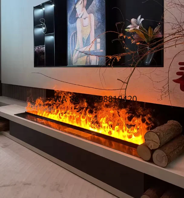 Electric Embedded Fireplace Multiple LED Flame Colors Steel-based Intelligent 3D Steam Fireplace
Electric Embedded Fireplace Multiple LED Flame Colors Steel-based Intelligent 3D Steam Fireplace