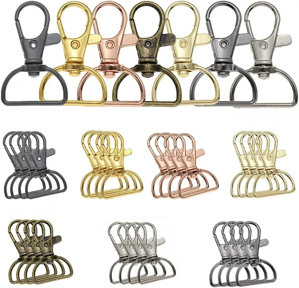 2/5Pcs Swivel Clasps Snap Hooks D Rings Alloy Metal Lanyard Snap Hooks for Keychain Bag Key Rings Jewelry Making Crafting Sewing
2/5Pcs Swivel Clasps Snap Hooks D Rings Alloy Metal Lanyard Snap Hooks for Keychain Bag Key Rings Jewelry Making Crafting Sewing