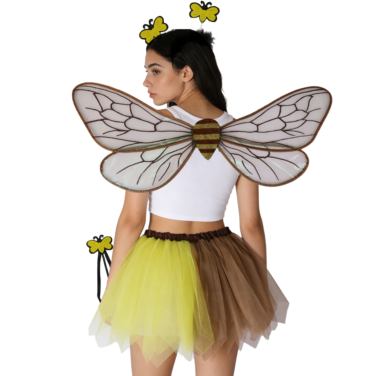 Kids And Adults Bee Wings Antenna Headband Etc Costume Accessories for Halloween Cosplay Themed Events
Kids And Adults Bee Wings Antenna Headband Etc Costume Accessories for Halloween Cosplay Themed Events