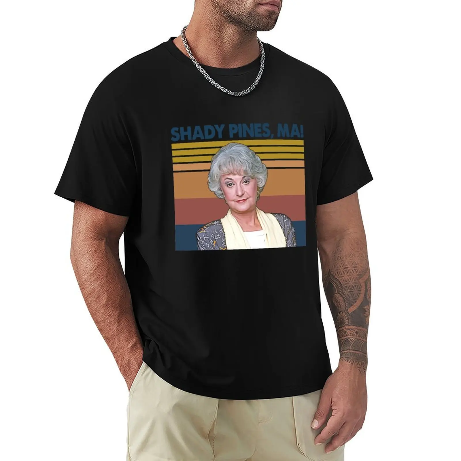 Shady Pines Ma Retro T-Shirt Casual All Match Tee Shirt for Men
Shady Pines Ma Retro T-Shirt Casual All Match Tee Shirt for Men