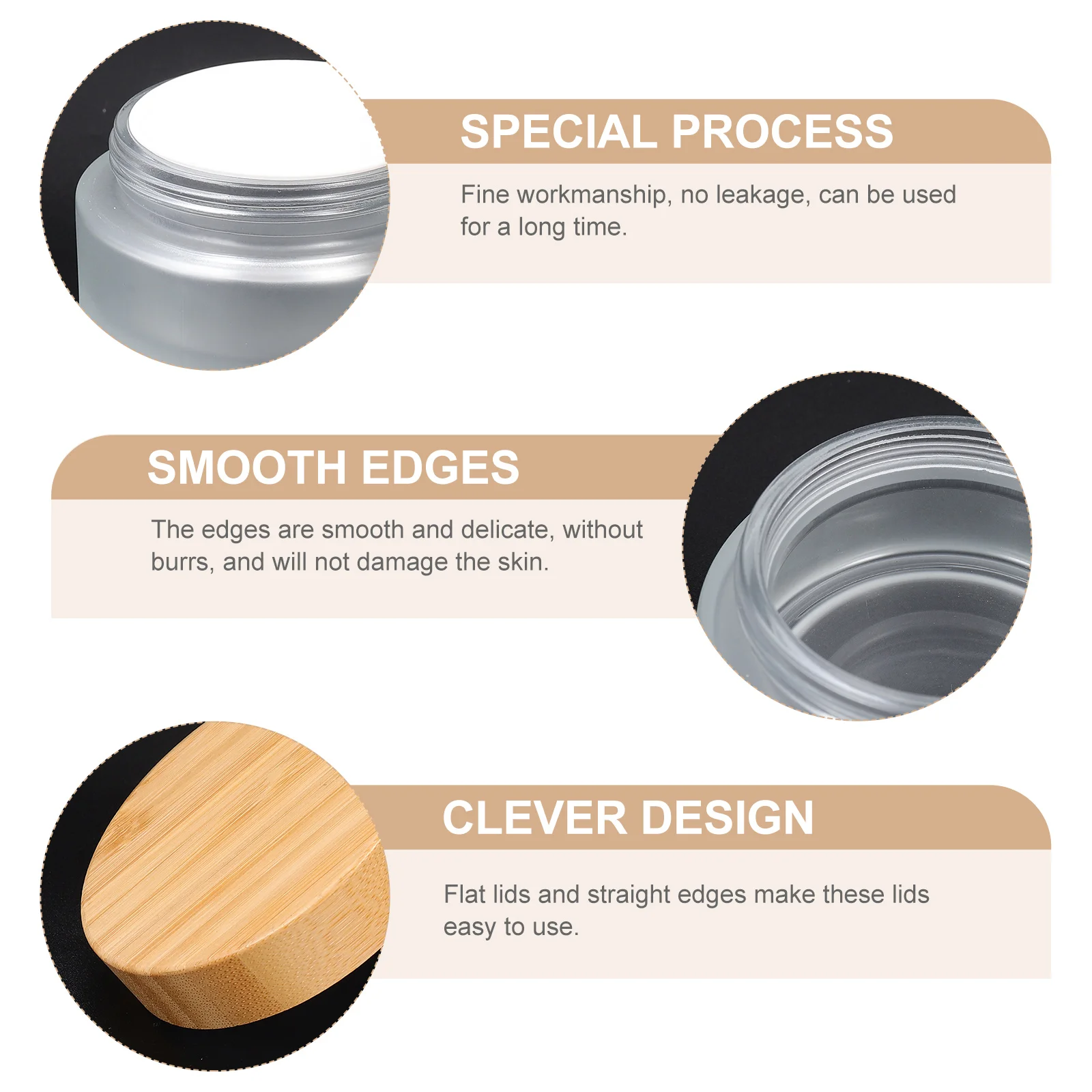 2pcs Bamboo Lid Glass Face Cream Jars Small Storage Containers for Skincare Subdivision Practical Reusable
2pcs Bamboo Lid Glass Face Cream Jars Small Storage Containers for Skincare Subdivision Practical Reusable