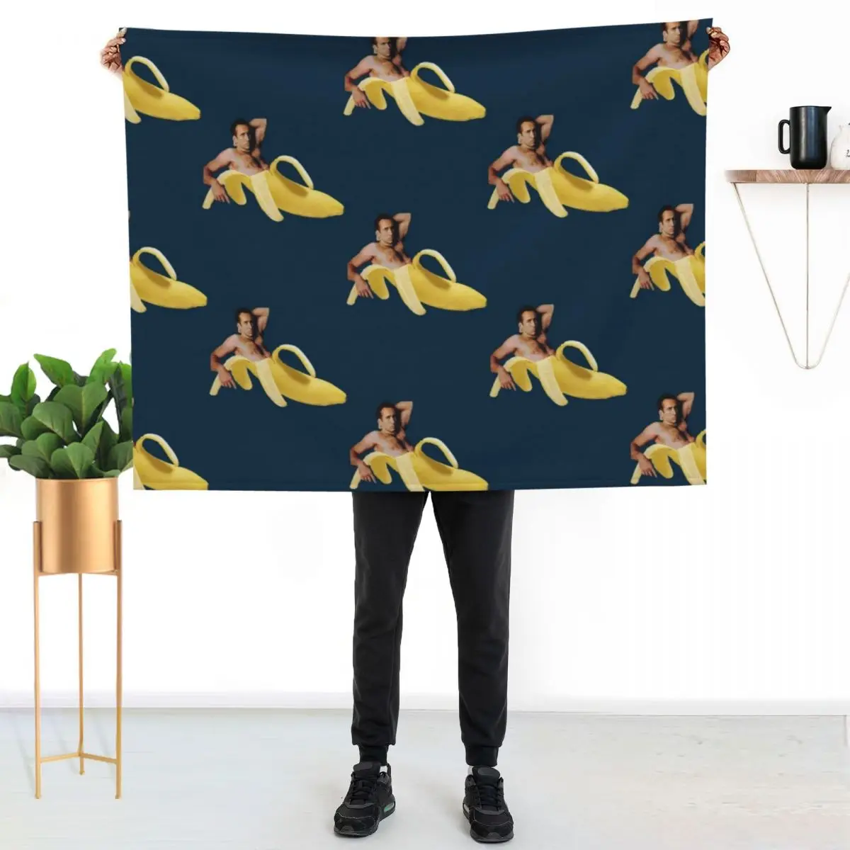 Nicolas Cage Banana Pattern Throw Blanket No Pilling Soft Warm Blanket for Bed
Nicolas Cage Banana Pattern Throw Blanket No Pilling Soft Warm Blanket for Bed