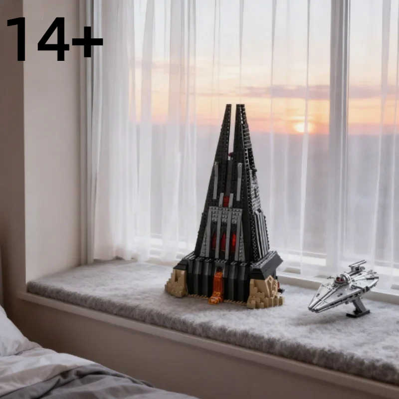 1060 шт. креативные строительные блоки «Замок Дарта Вейдера» с 6 фигурками MOC, сборные кирпичи, игрушка в подарок для детей
1060 шт. креативные строительные блоки «Замок Дарта Вейдера» с 6 фигурками MOC, сборные кирпичи, игрушка в подарок для детей