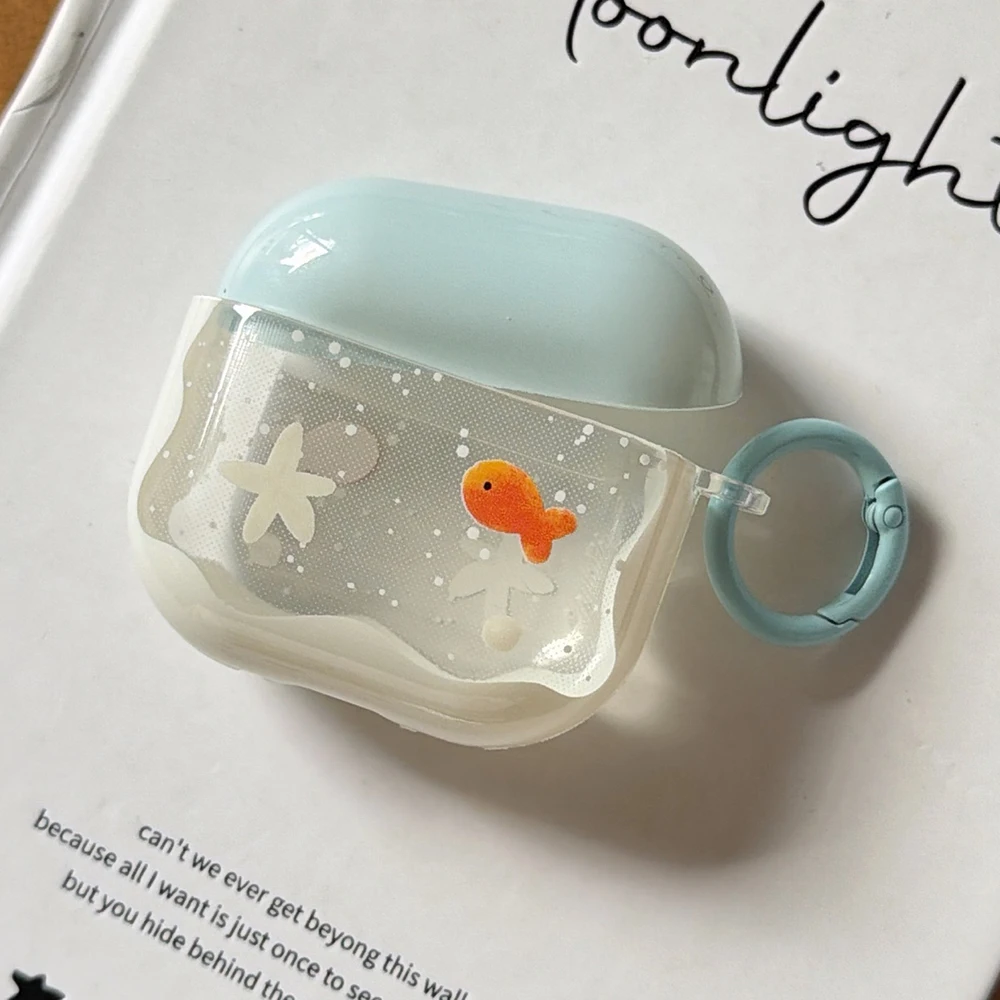 Simple Korean Cute Fish Pattern Protective Earphone Case Suitable for AirPods 1 2 3 4 Pro Pro2 Wireless Bluetooth Charging Box
Simple Korean Cute Fish Pattern Protective Earphone Case Suitable for AirPods 1 2 3 4 Pro Pro2 Wireless Bluetooth Charging Box