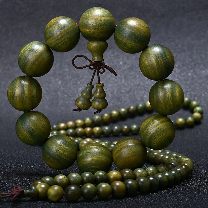Fragrant Green Sandalwood Small Hole Beaded Bracelets Buddhist Prayer Beads Jewelry for Men and Women Gifts
Fragrant Green Sandalwood Small Hole Beaded Bracelets Buddhist Prayer Beads Jewelry for Men and Women Gifts
