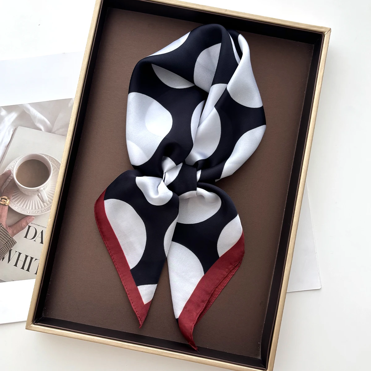 Luxury Large Polka Dots Square Scarf Soft Satin Imitation Silk Scarves For Women Bandanas Hijab Neckerchief Elegant Shawl Wraps
Luxury Large Polka Dots Square Scarf Soft Satin Imitation Silk Scarves For Women Bandanas Hijab Neckerchief Elegant Shawl Wraps