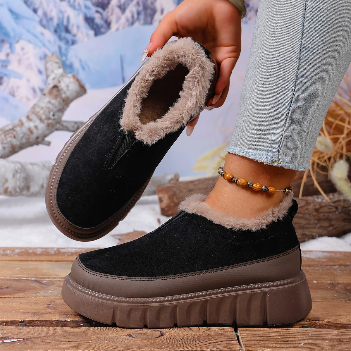 2025 зимняя новая женская повседневная хлопковая обувь, Нескользящая прочная теплая флисовая обувь с утолщенной подошвой, бесплатная доставка, женская обувь
2025 зимняя новая женская повседневная хлопковая обувь, Нескользящая прочная теплая флисовая обувь с утолщенной подошвой, бесплатная доставка, женская обувь