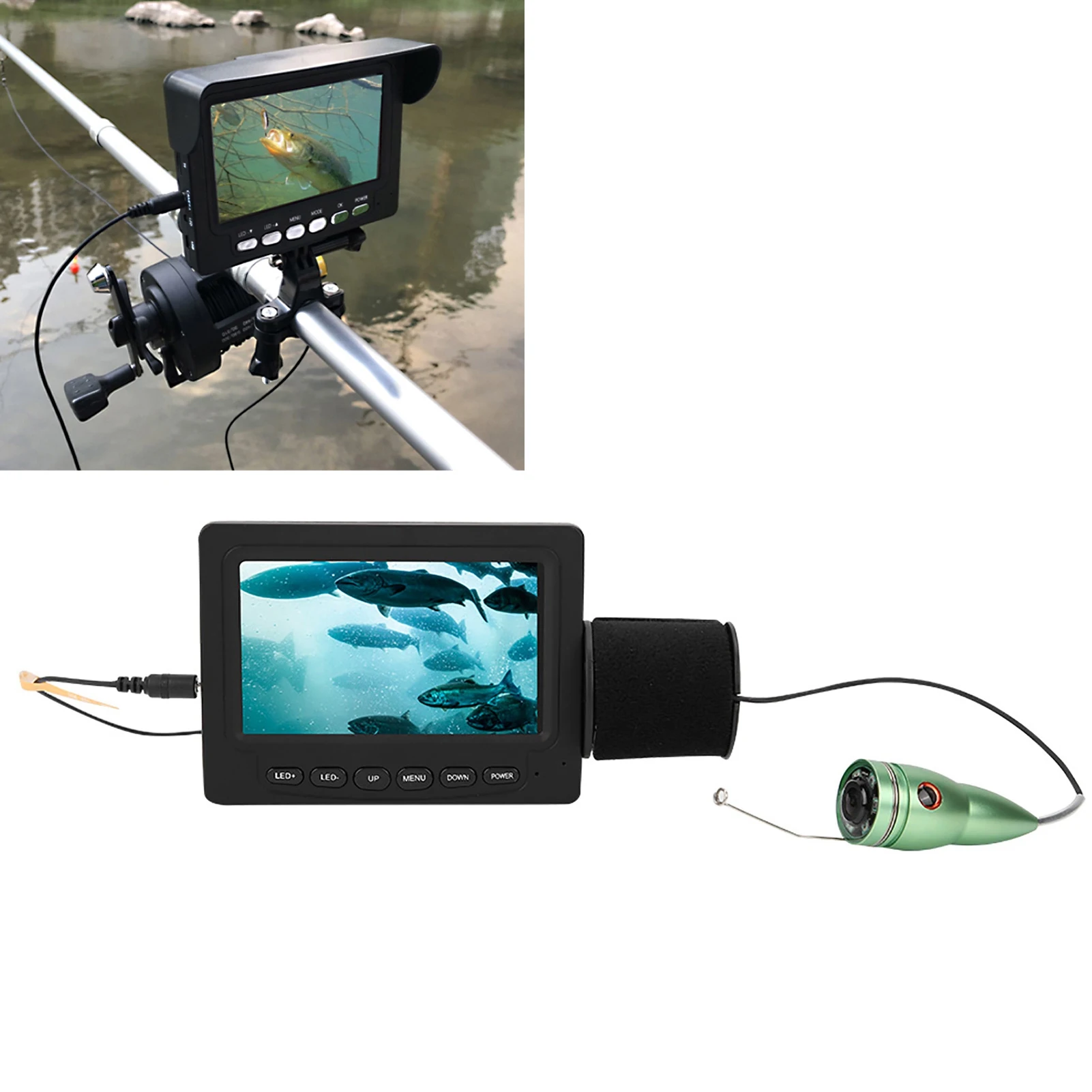 4.3inch HD Colorful Underwater Visual Fish Finder Video Camera Fishing Kit
4.3inch HD Colorful Underwater Visual Fish Finder Video Camera Fishing Kit
