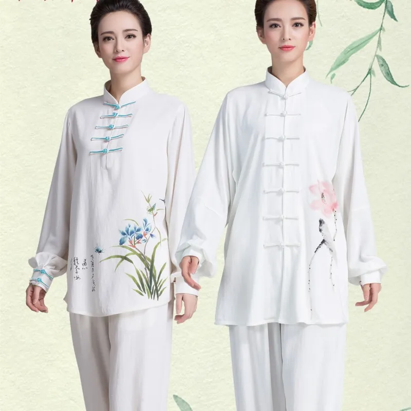 Yongchun Taiji Martial Arts Chinese Cotton and Linen Tai Ji Suit Female Baduanjin Exercise Clothing White Shadowboxing Clothes
Yongchun Taiji Martial Arts Chinese Cotton and Linen Tai Ji Suit Female Baduanjin Exercise Clothing White Shadowboxing Clothes
