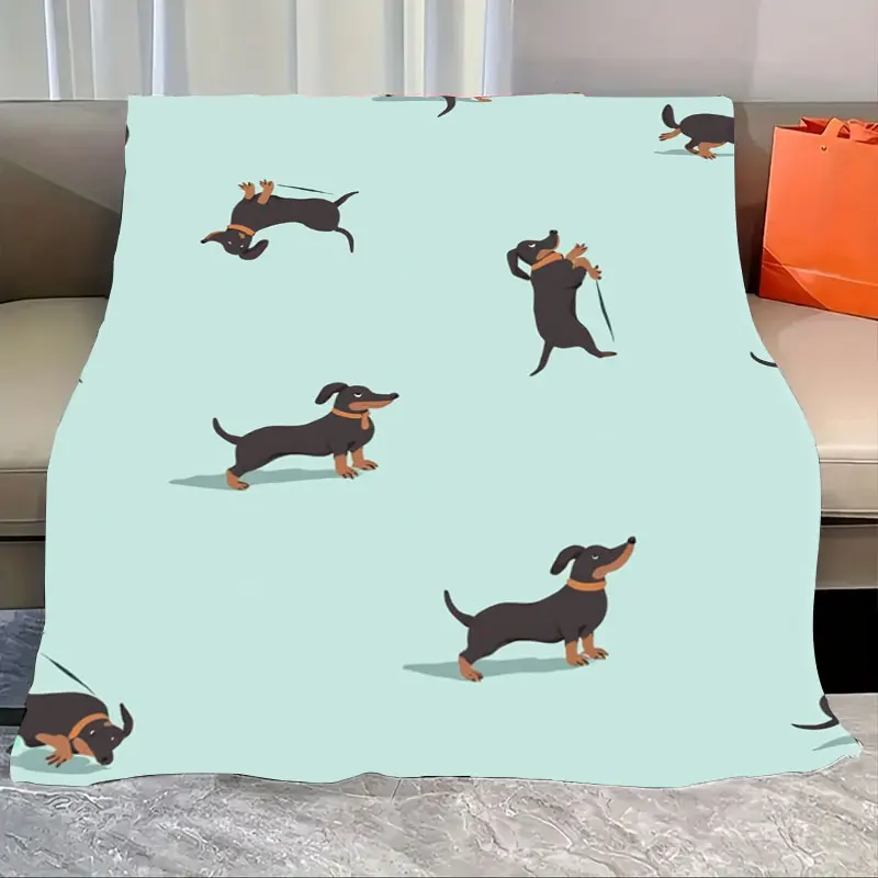 1pc Flannel Blanket Cute Dachshund Print Soft Cozy Blanket for Living Room Decor
1pc Flannel Blanket Cute Dachshund Print Soft Cozy Blanket for Living Room Decor