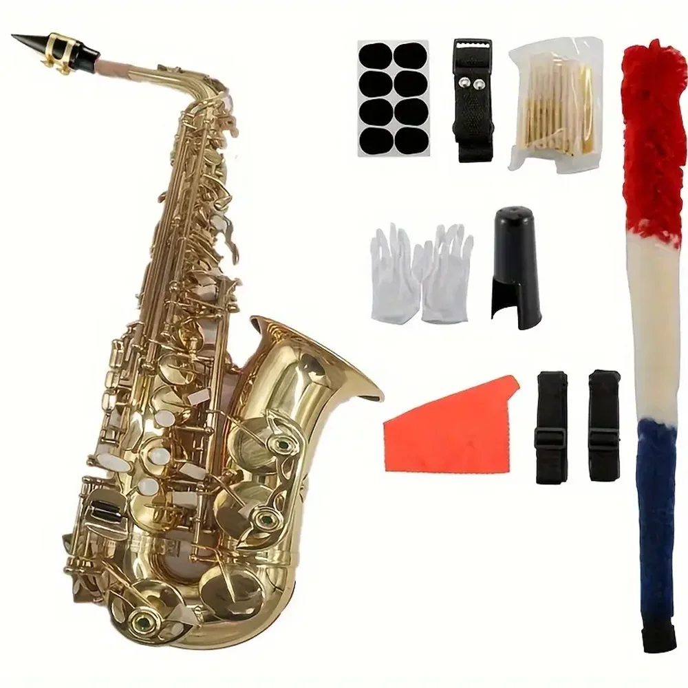 Professional grade carved pattern gold mid-range E-tone brass body with accessories, suitable for exam performances
Professional grade carved pattern gold mid-range E-tone brass body with accessories, suitable for exam performances