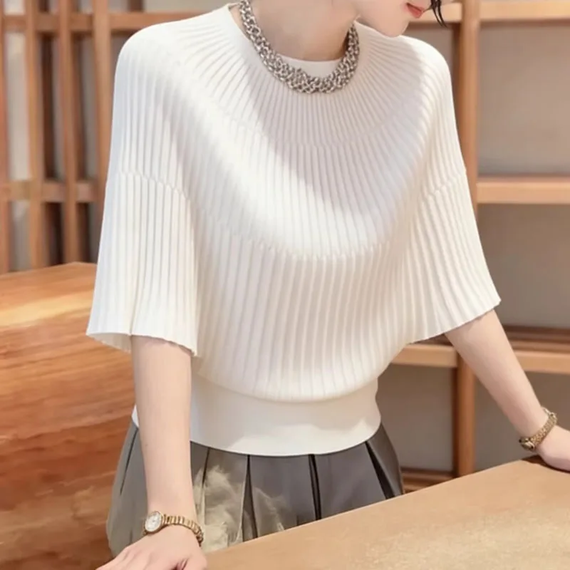 Women Clothing Summer O-Neck Knitted Sweater Women Pullovers New White Short Sleeve Knit Sweater Pullover Women Tops 2026 Q3863
Women Clothing Summer O-Neck Knitted Sweater Women Pullovers New White Short Sleeve Knit Sweater Pullover Women Tops 2026 Q3863