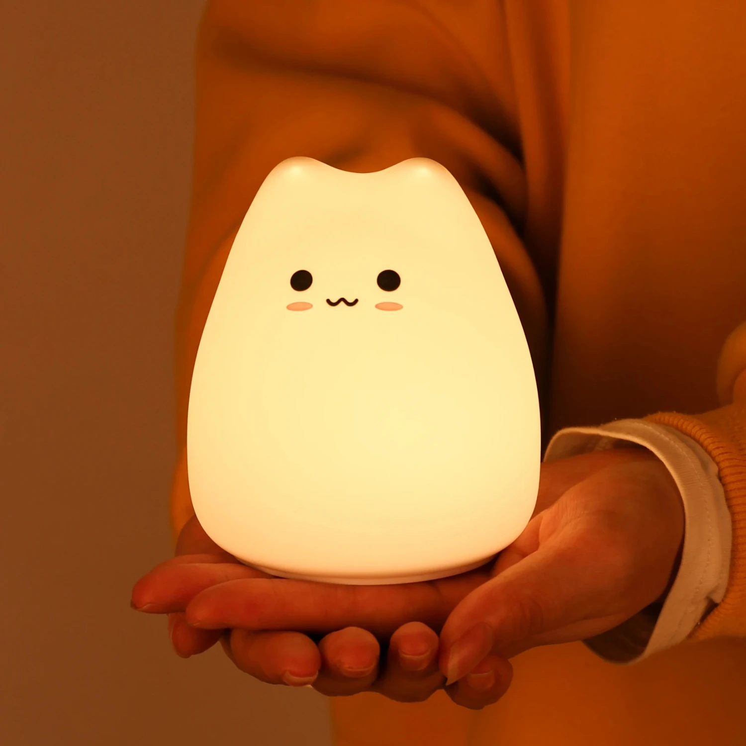 New Mini Popular Cat Baby Night Lamp 7-color Pat Color-changing Eye Protection Bedroom Bedside Night Light Gift Children
New Mini Popular Cat Baby Night Lamp 7-color Pat Color-changing Eye Protection Bedroom Bedside Night Light Gift Children