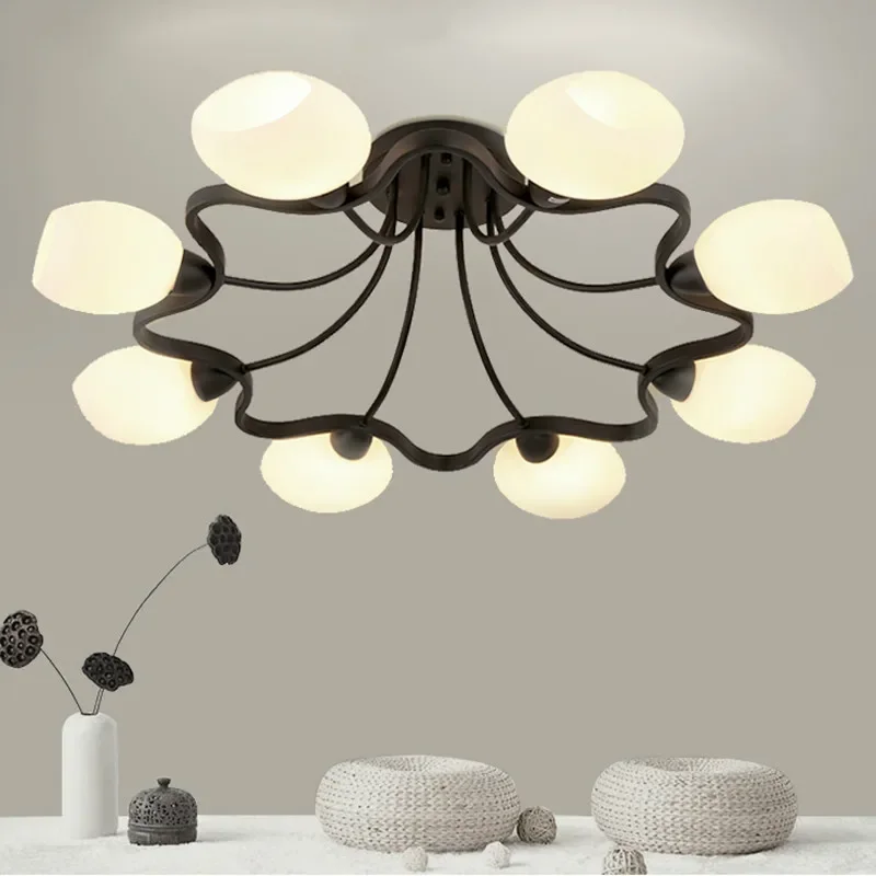 Classic Nordic Frosted Glass Ball Wintersweet Chandelier Led 4 Head 6 Round Iron For Dining Room Bedroom
Classic Nordic Frosted Glass Ball Wintersweet Chandelier Led 4 Head 6 Round Iron For Dining Room Bedroom