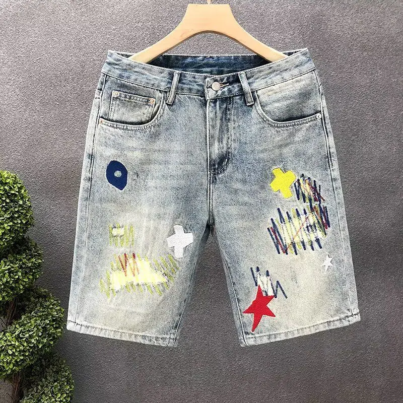 Свободные джинсовые брюки с вышивкой, мужские летние брюки с нашивками, молодежные модные повседневные джинсы со средней высокой талией, прямые...
Свободные джинсовые брюки с вышивкой, мужские летние брюки с нашивками, молодежные модные повседневные джинсы со средней высокой талией, прямые...