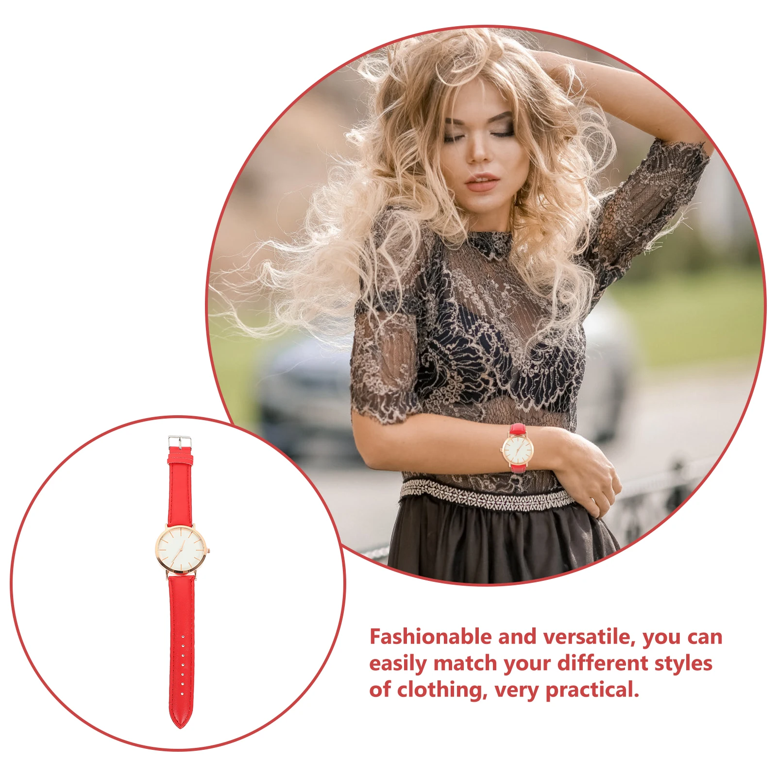 Watch Quartz Women Small Belt Retro Watches for Ultra Thin Wrist Red Ladies Student
Watch Quartz Women Small Belt Retro Watches for Ultra Thin Wrist Red Ladies Student