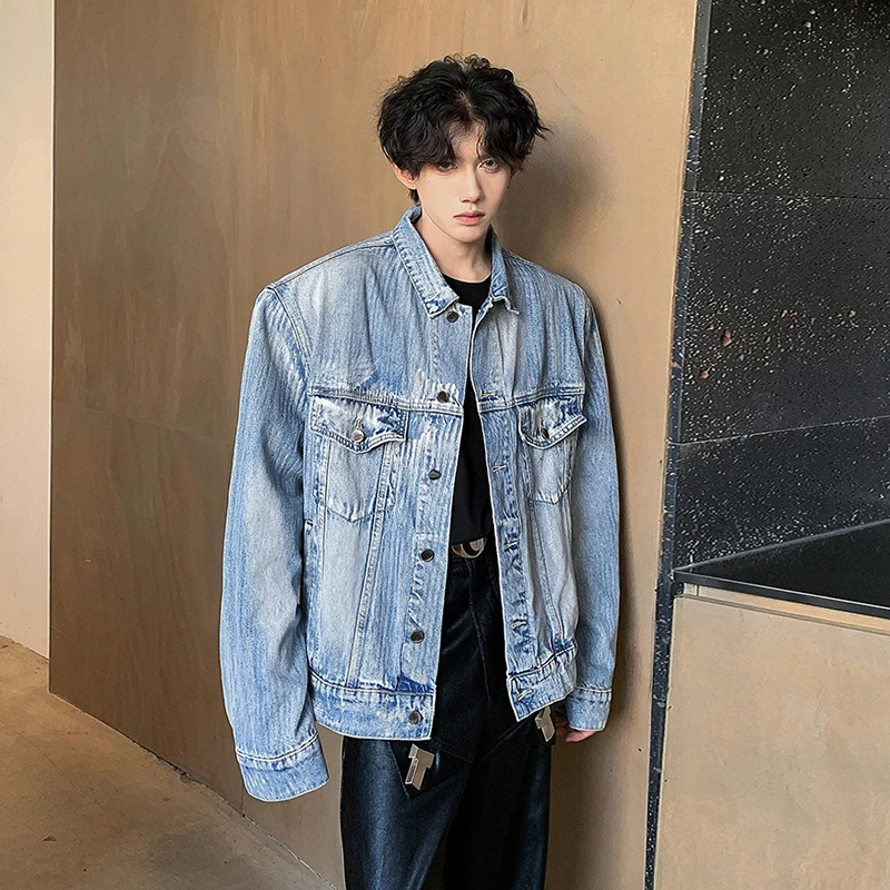 Wrinkled Water Wave ort Denim Jaet Men's Autumn Winter American Sle Padded oulder Waed out High End Feeling Cool Wo...
Wrinkled Water Wave ort Denim Jaet Men's Autumn Winter American Sle Padded oulder Waed out High End Feeling Cool Wo...