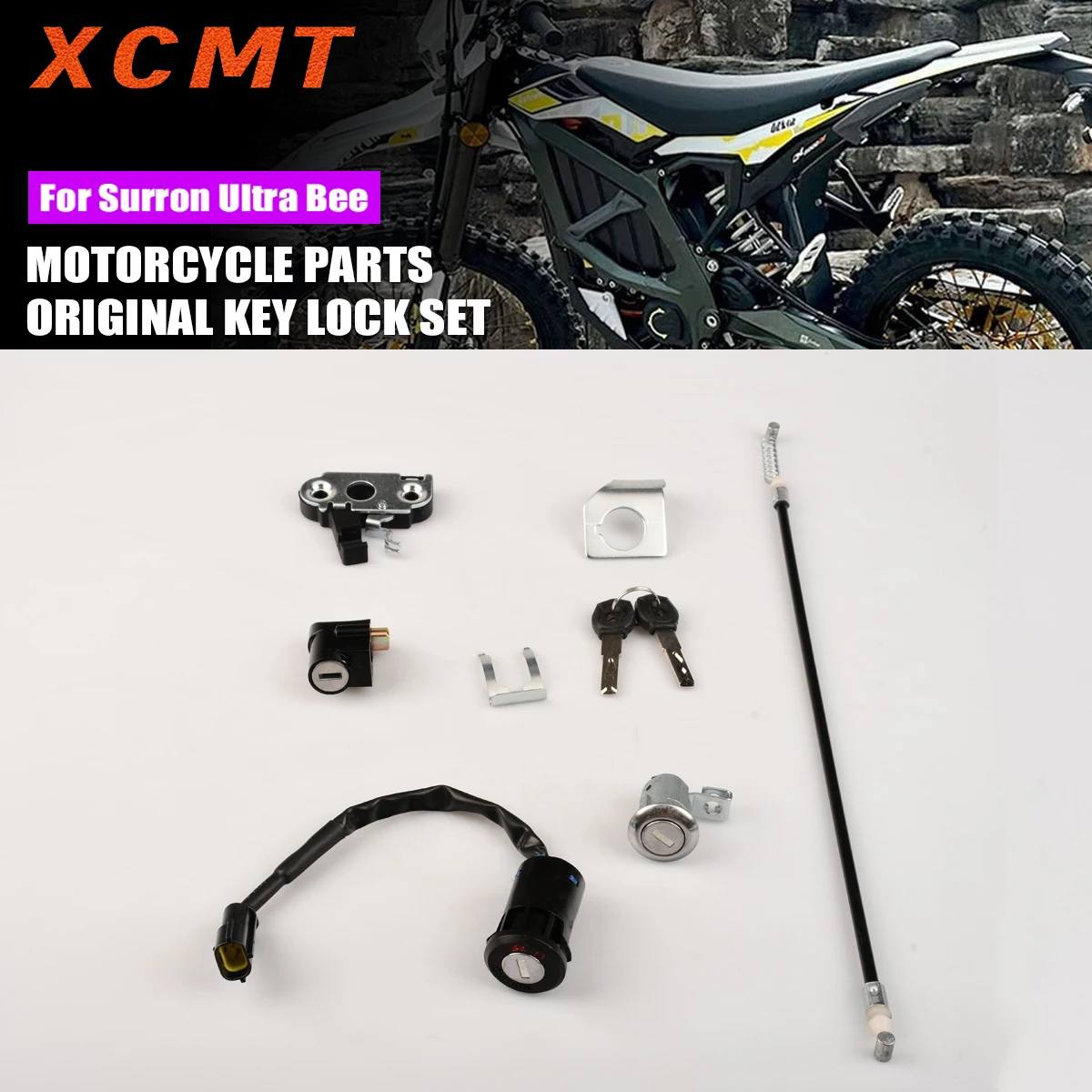 For Surrn Ultra Bee OEM Electric Key Switch Lock Set Key switch key lock Electric Off-Road Motorcycle Accessories
For Surrn Ultra Bee OEM Electric Key Switch Lock Set Key switch key lock Electric Off-Road Motorcycle Accessories