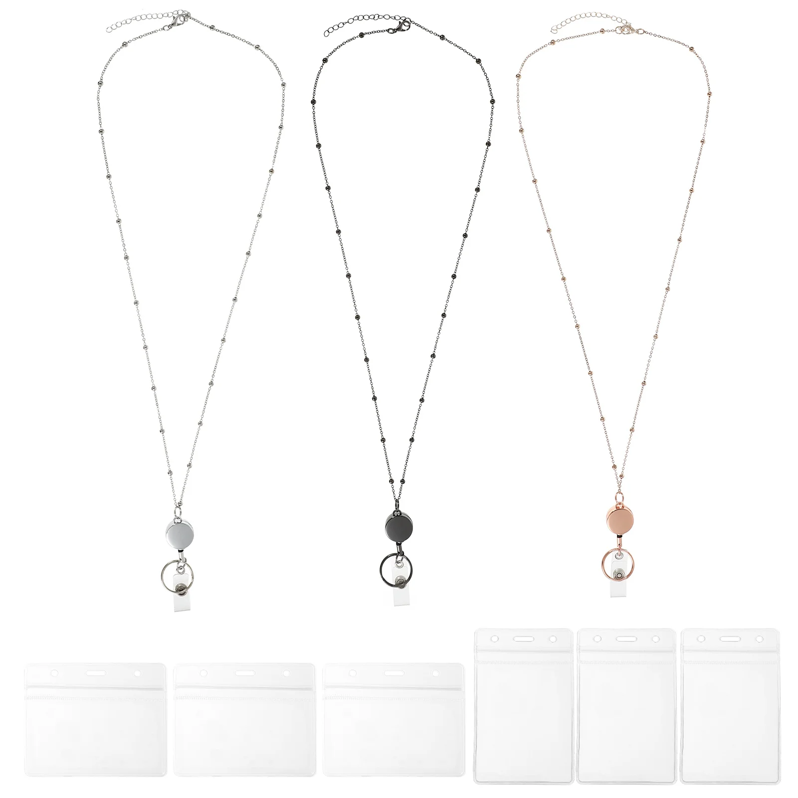 Retractable Chain Lanyard Portable Card Cellphone Stand Badge Holder Supply Keychain ID Convenient Accessory
Retractable Chain Lanyard Portable Card Cellphone Stand Badge Holder Supply Keychain ID Convenient Accessory