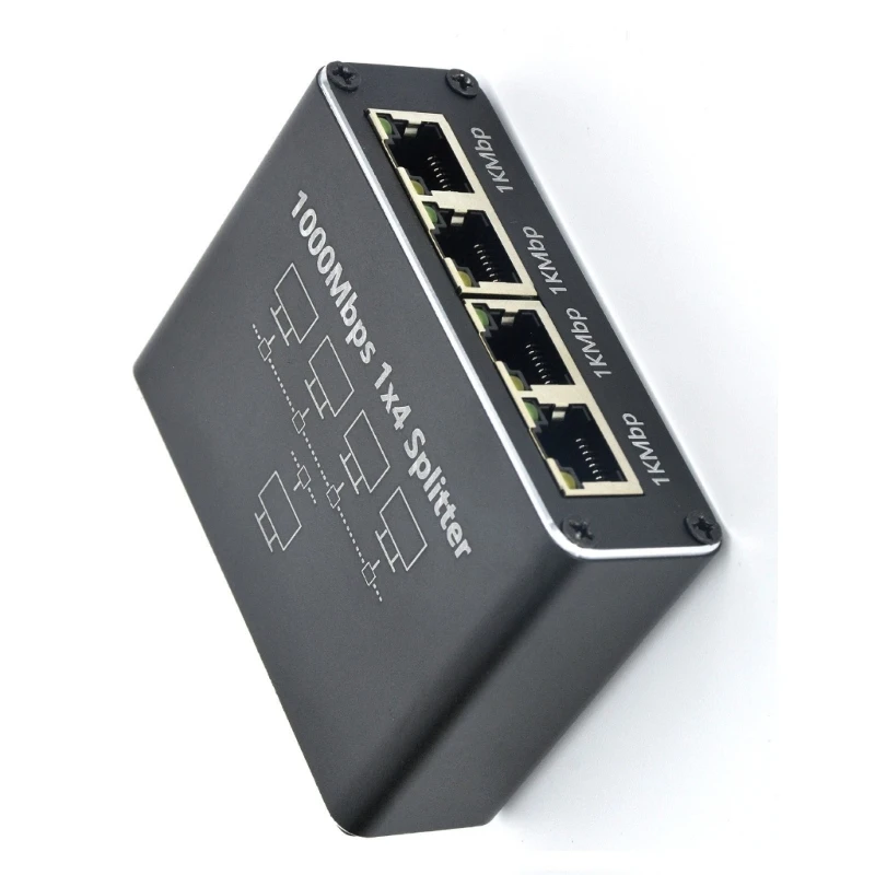 2 3 4 Port Gigabit Networking Splitter Hub, Fast Speed 1000Mbps Data Transfer Splitter for Computers and Gaming Consoles
2 3 4 Port Gigabit Networking Splitter Hub, Fast Speed 1000Mbps Data Transfer Splitter for Computers and Gaming Consoles