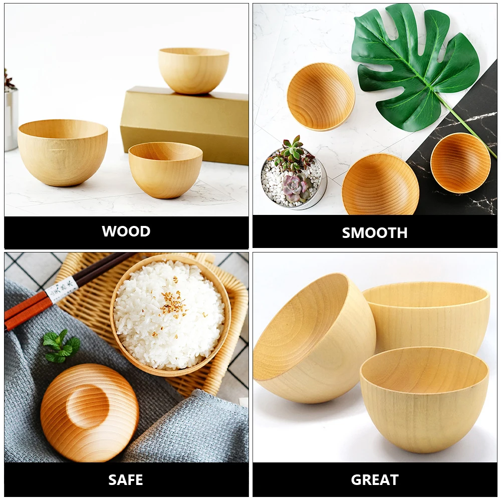 1pc Japanese Style Wood Thickened Wall Smooth Surface Food Container For Rice Noodles Soup Cereal Household Use Wooden
1pc Japanese Style Wood Thickened Wall Smooth Surface Food Container For Rice Noodles Soup Cereal Household Use Wooden