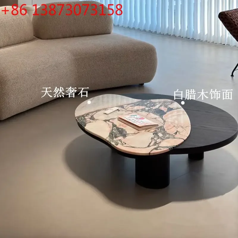 New Chinese natural luxury stone marble smoke powder Bulgari powder irregular small apartment coffee table
New Chinese natural luxury stone marble smoke powder Bulgari powder irregular small apartment coffee table