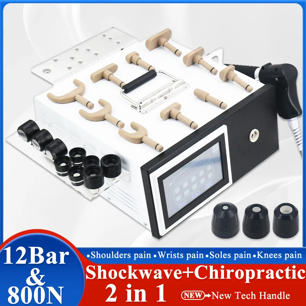 Pneumatic Shockwave Machine 12 Bar For ED Relieving Body Muscle Pain Chiropractic Relaxation Newest 2 In 1 Professional Massager
Pneumatic Shockwave Machine 12 Bar For ED Relieving Body Muscle Pain Chiropractic Relaxation Newest 2 In 1 Professional Massager