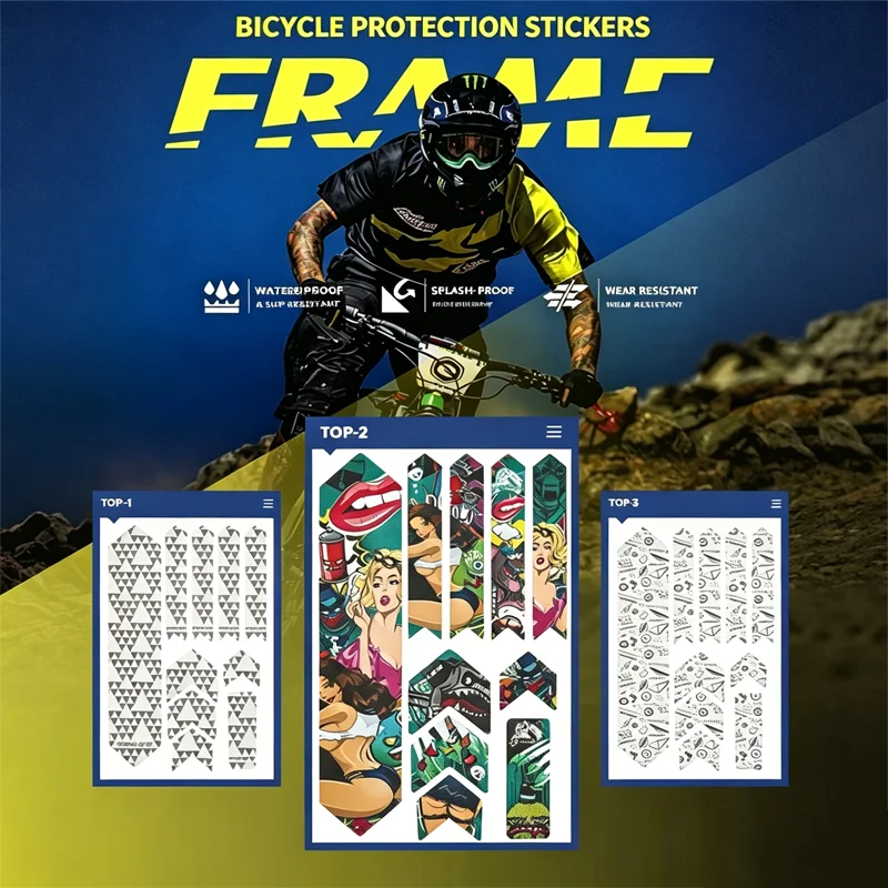 Enlee Mountain Bike Frame Protection Sticker Scratch Resistant Waterproof Wear Resistant Anti Splash Rhino Skin Protective Film
Enlee Mountain Bike Frame Protection Sticker Scratch Resistant Waterproof Wear Resistant Anti Splash Rhino Skin Protective Film