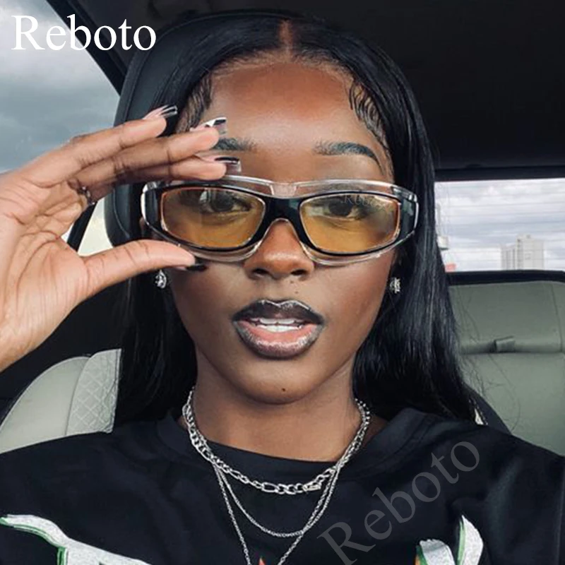 Y2K Futuristic Sunglasses For Women Punk Wrap Around Hip hHop Yellow Sun Glasses Men's Fashion Trendy 2000's Eyewear UV400
Y2K Futuristic Sunglasses For Women Punk Wrap Around Hip hHop Yellow Sun Glasses Men's Fashion Trendy 2000's Eyewear UV400