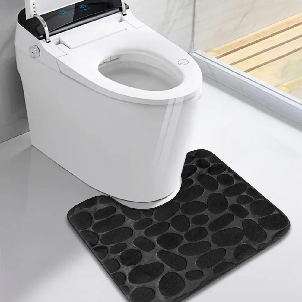 50*40cm U-shaped Floor Mat Water Absorbent Non-Slip Design Decorative Bathroom Toilet Floor Mat Washroom Bathroom Accessories
50*40cm U-shaped Floor Mat Water Absorbent Non-Slip Design Decorative Bathroom Toilet Floor Mat Washroom Bathroom Accessories