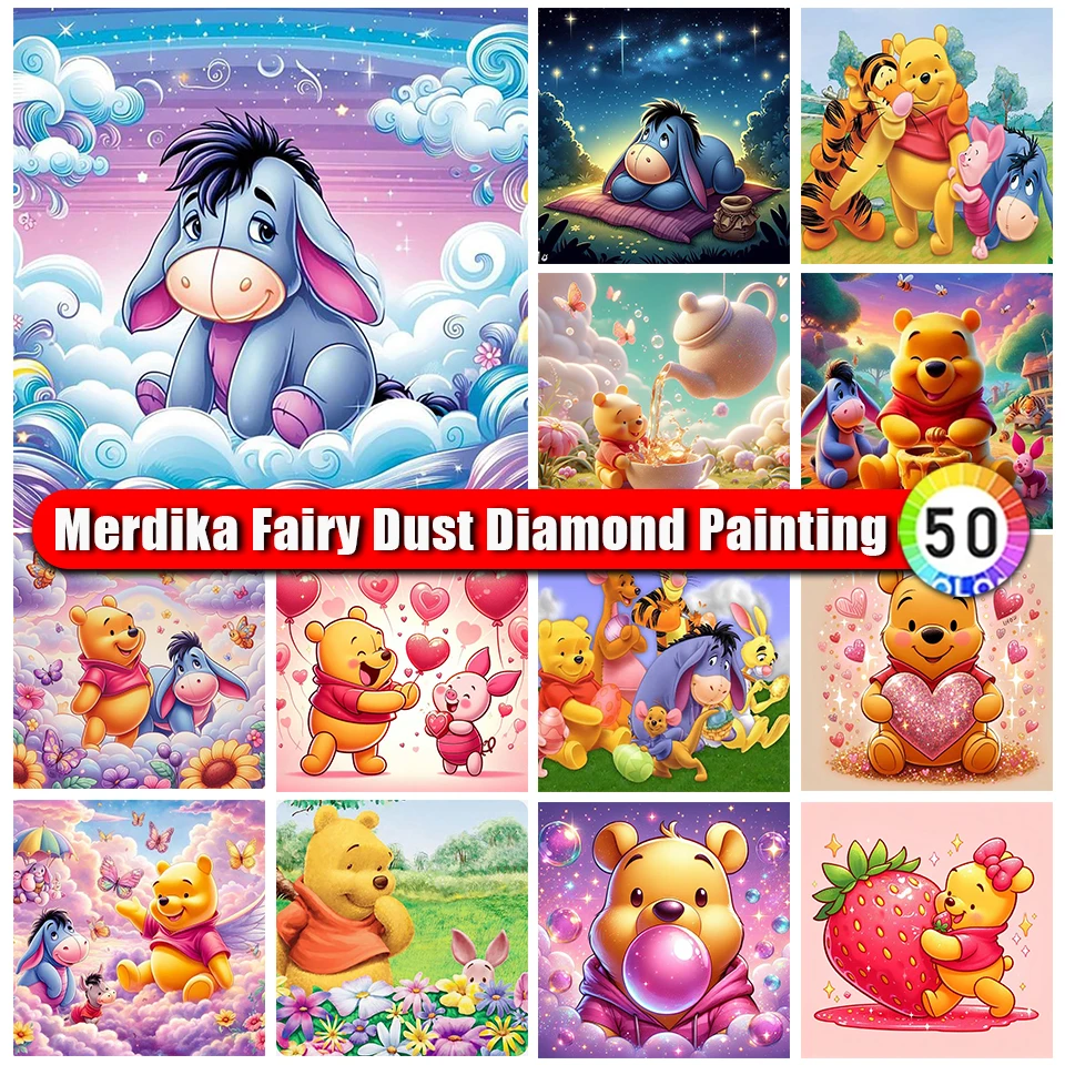 Picture Size Fairy Dust Diamond Painting Disney Winnie The Pooh Cartoon Full Square/Round Diamond Embroidery 5D DIY Mosaic Set
Picture Size Fairy Dust Diamond Painting Disney Winnie The Pooh Cartoon Full Square/Round Diamond Embroidery 5D DIY Mosaic Set