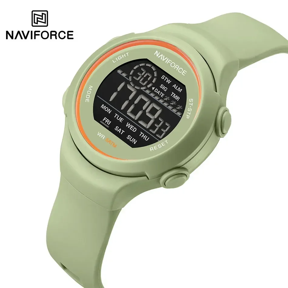 NAVIFORCE High Quality Women's Watch 5ATM Waterproof Silicone Strap New Style Electronic Luminous Wristwatches Relogio Feminino
NAVIFORCE High Quality Women's Watch 5ATM Waterproof Silicone Strap New Style Electronic Luminous Wristwatches Relogio Feminino