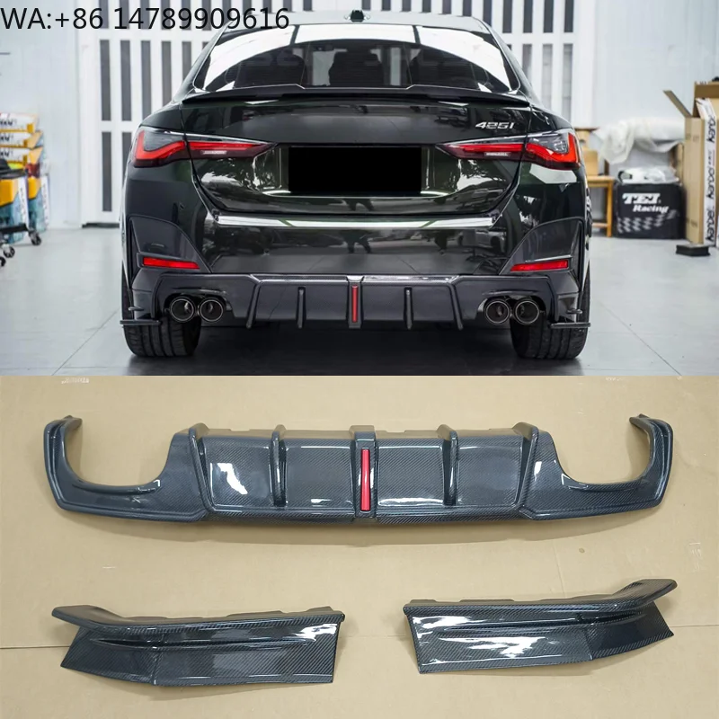 High-end Custom Body Kit For Old-to-New ConversionNew G26 425i 430i Gran Coupe Carbon Fiber Exhaust Rear Diffuser With Lamp For
High-end Custom Body Kit For Old-to-New ConversionNew G26 425i 430i Gran Coupe Carbon Fiber Exhaust Rear Diffuser With Lamp For