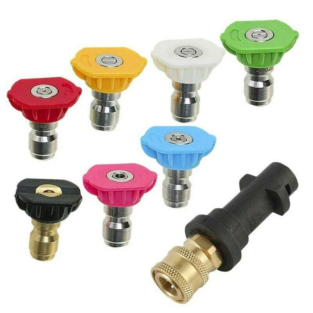 Brand New Spray Nozzles Adapter Wand 7 Water Irrigation 1 Set Garden K2 K3 K4 K5 K6 Lance Spray Nozzle+Adapter
Brand New Spray Nozzles Adapter Wand 7 Water Irrigation 1 Set Garden K2 K3 K4 K5 K6 Lance Spray Nozzle+Adapter