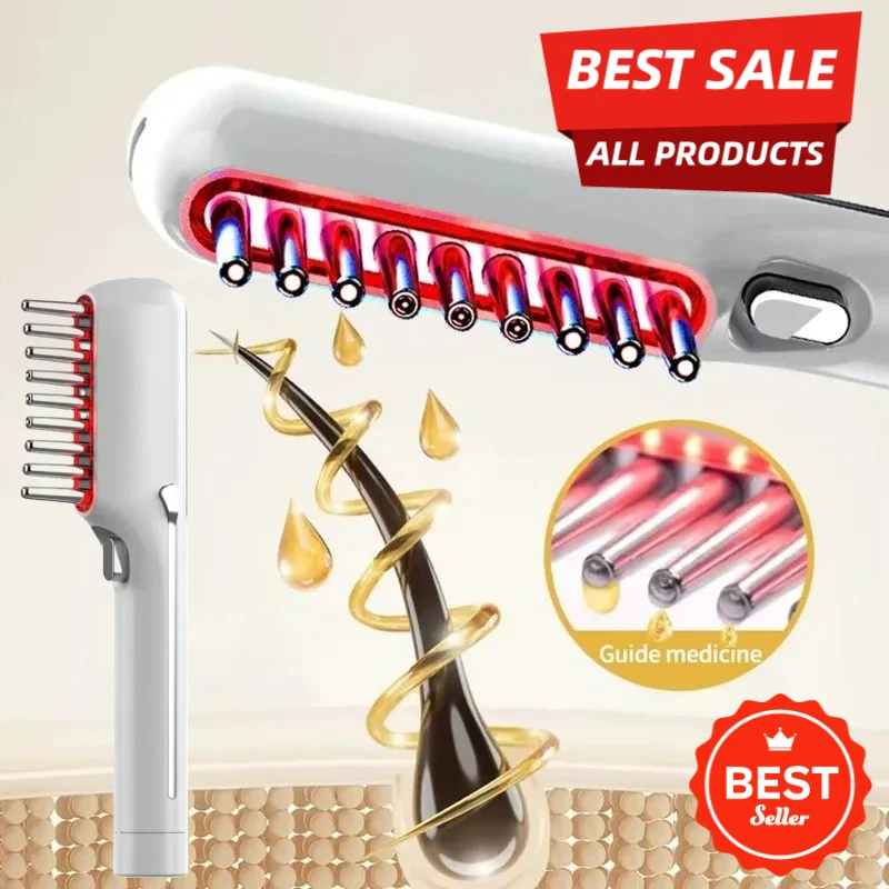 Rechargeable Electric Hair Growth Comb Women Anti Hair Loss Brush with LED Red Light Therapy for Scalp Massage Hair Revitalizing
Rechargeable Electric Hair Growth Comb Women Anti Hair Loss Brush with LED Red Light Therapy for Scalp Massage Hair Revitalizing