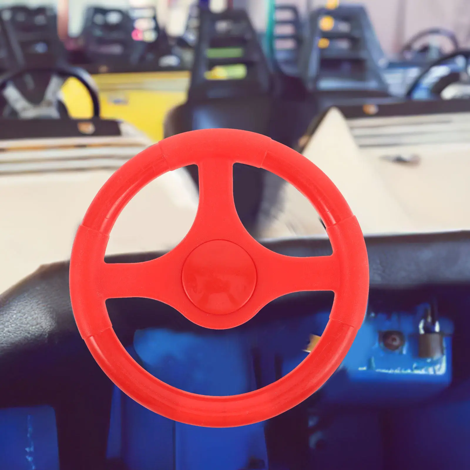 Children Sightseeing Steering Wheel Plastic Replacement Adjustable Angle Red Steering Wheel Attachment for Bumper Car Outdoor
Children Sightseeing Steering Wheel Plastic Replacement Adjustable Angle Red Steering Wheel Attachment for Bumper Car Outdoor