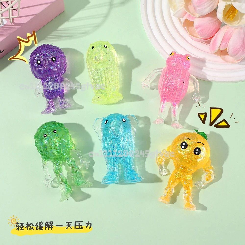 Translucent Cartoon Character Glitter Maltose Decompression Toy Squishy Stress Ball Squeeze Toys for Relax Focus Anxiety Relief
Translucent Cartoon Character Glitter Maltose Decompression Toy Squishy Stress Ball Squeeze Toys for Relax Focus Anxiety Relief