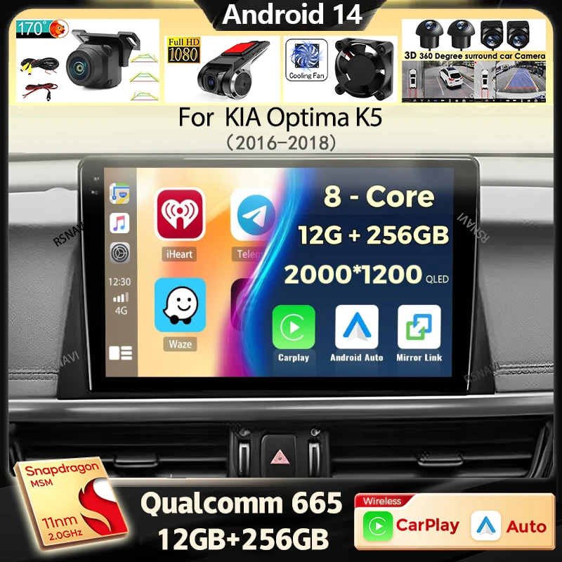 Android 14 Carplay Auto Car Radio For KIA Optima K5 2016 2017 2018 Autoradio Multimedia Stereo Video Player Stereo Audio No 2din
Android 14 Carplay Auto Car Radio For KIA Optima K5 2016 2017 2018 Autoradio Multimedia Stereo Video Player Stereo Audio No 2din