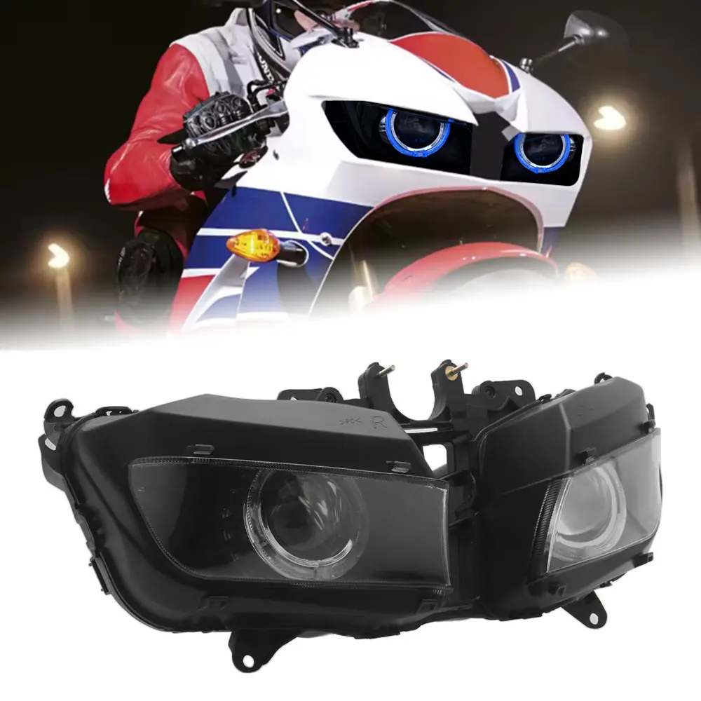 For Honda CBR600RR CBR 600RR 2013-2017 55W Motorcycle Front Headlight Assembly HID Projector Hi/Lo Beam Headlamp w LED Angel Eye
For Honda CBR600RR CBR 600RR 2013-2017 55W Motorcycle Front Headlight Assembly HID Projector Hi/Lo Beam Headlamp w LED Angel Eye