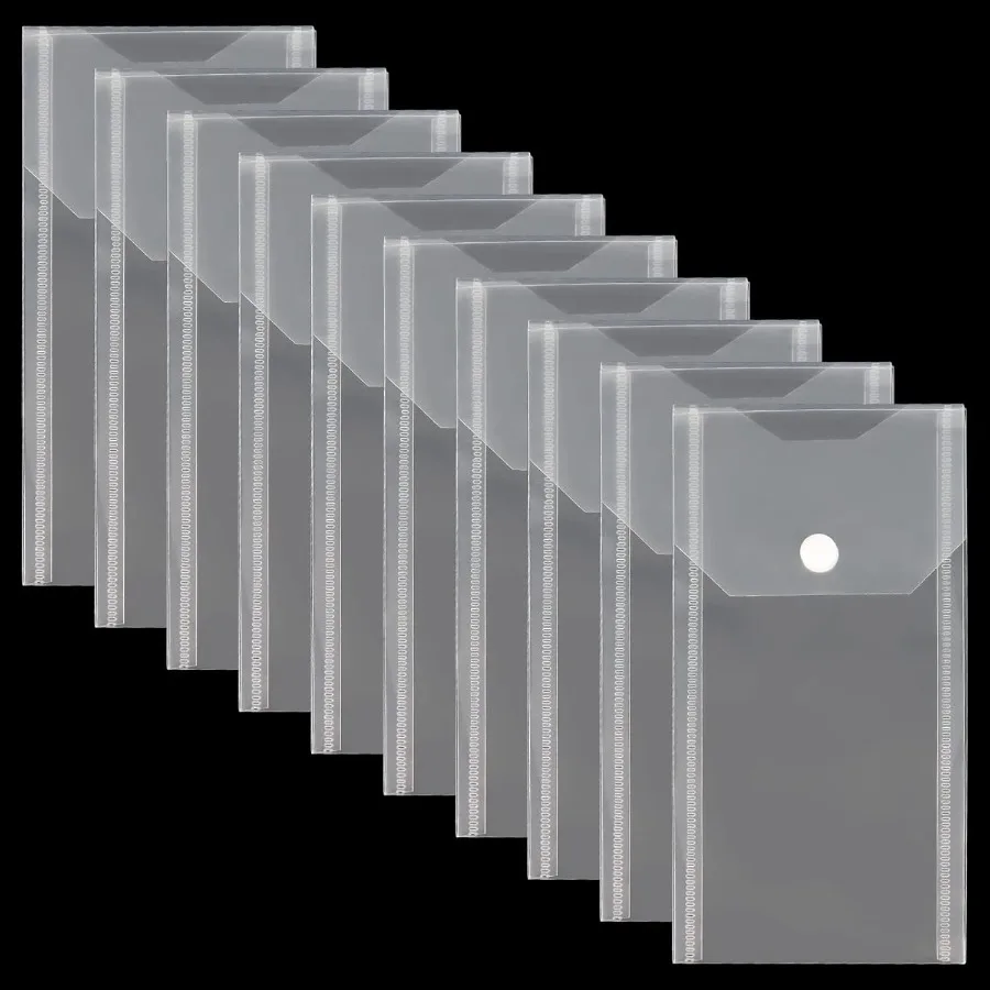 Пластиковые конверты, 10 упаковок, полиэтиленовые конверты, застежка-петля, держатель для хранения квитанций, папка для документов для организации квитанций
Пластиковые конверты, 10 упаковок, полиэтиленовые конверты, застежка-петля, держатель для хранения квитанций, папка для документов для организации квитанций